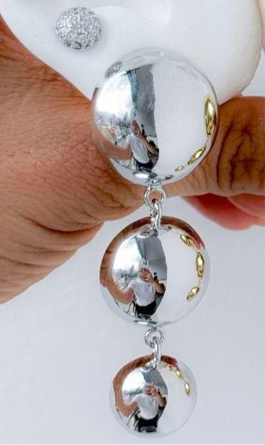 Aretes Camila Plateado