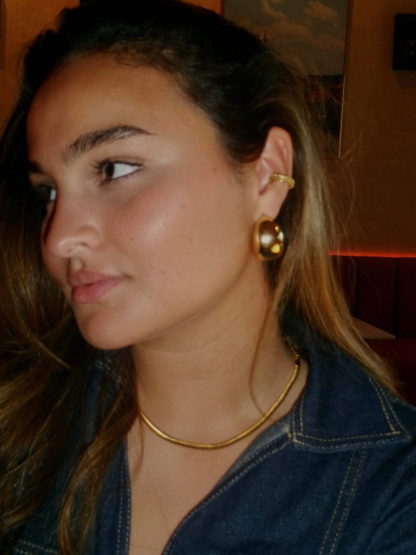 Ear cuff “Black Diamonds”