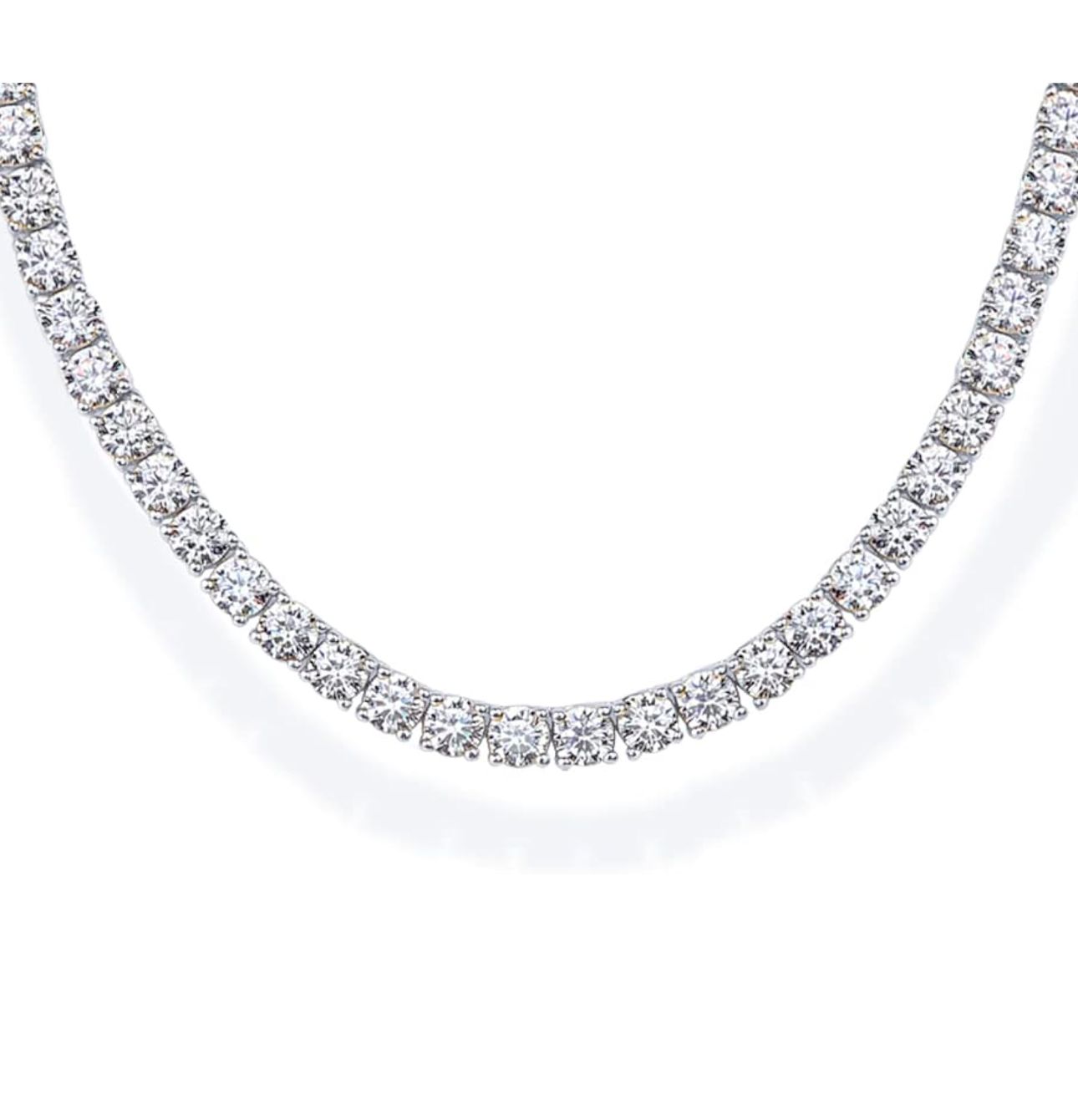 Classic Gold Plated Silver Tenis necklace 16mm