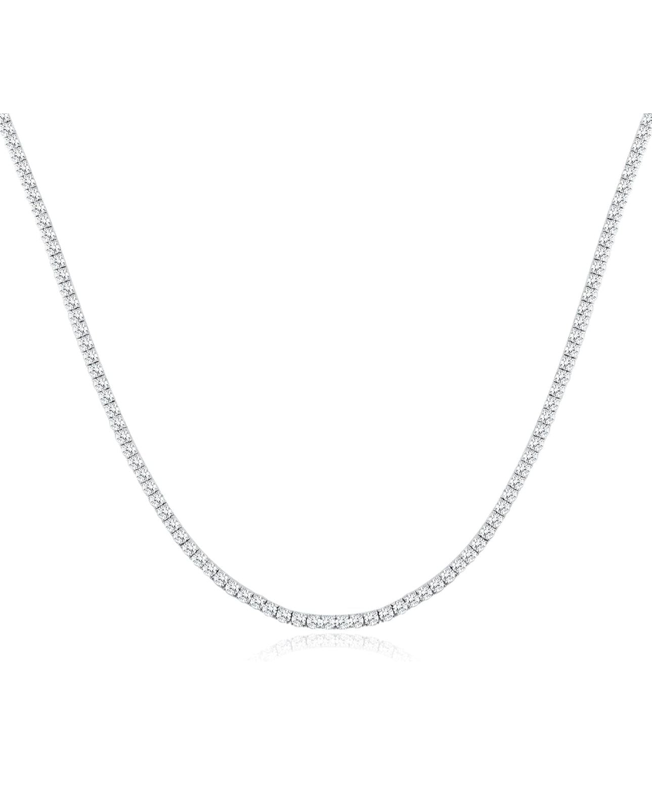 Classic Gold Plated Silver Tenis necklace 16mm