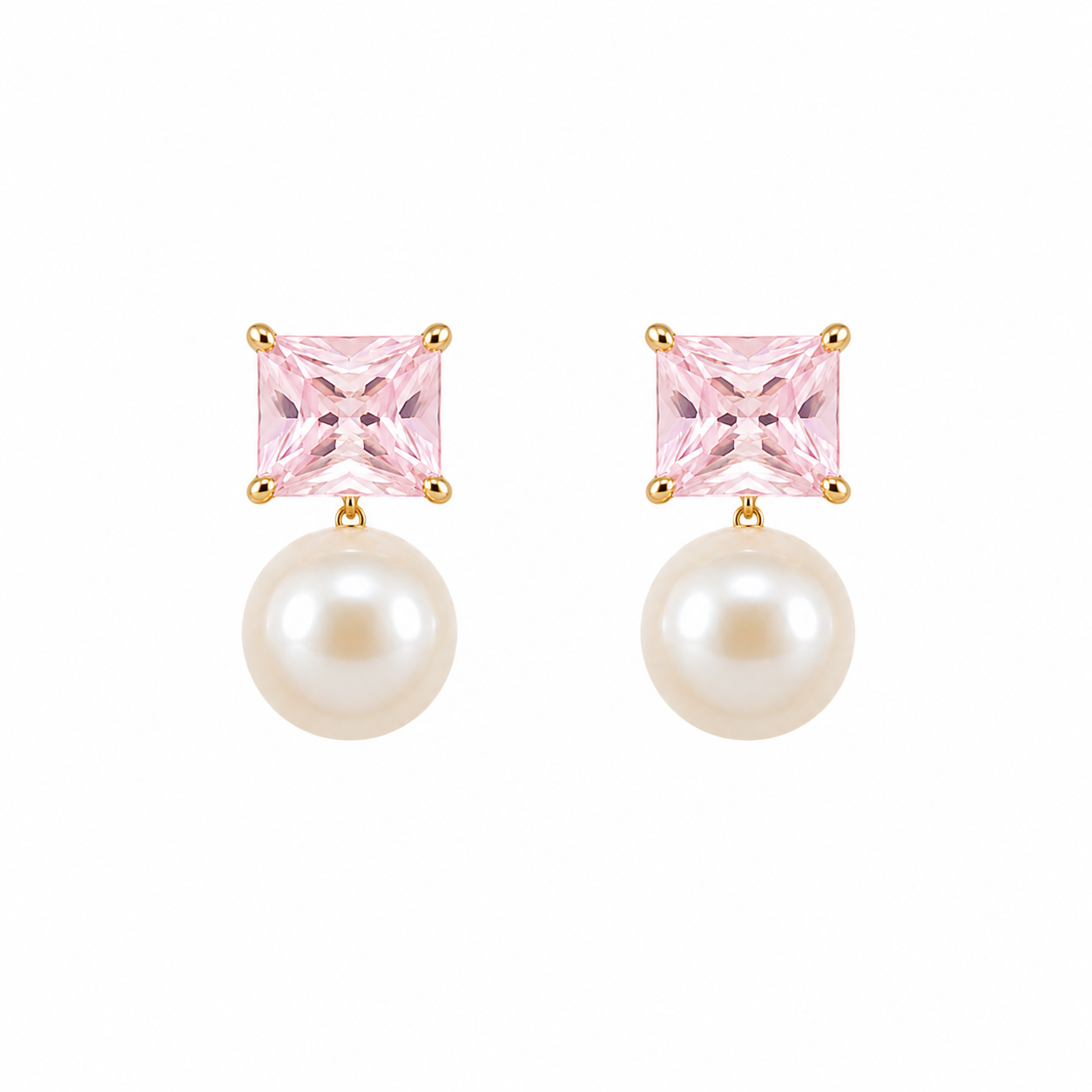 Aretes Rosé Pearl