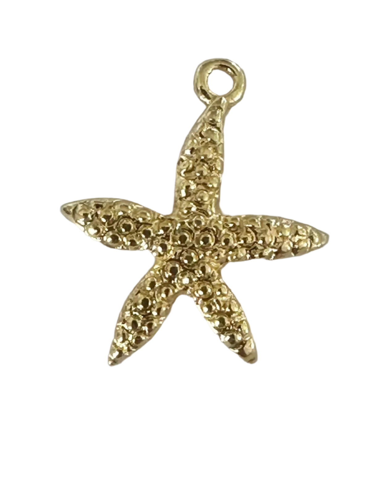 Dije de estrella de mar bañado en Oro amarillo
