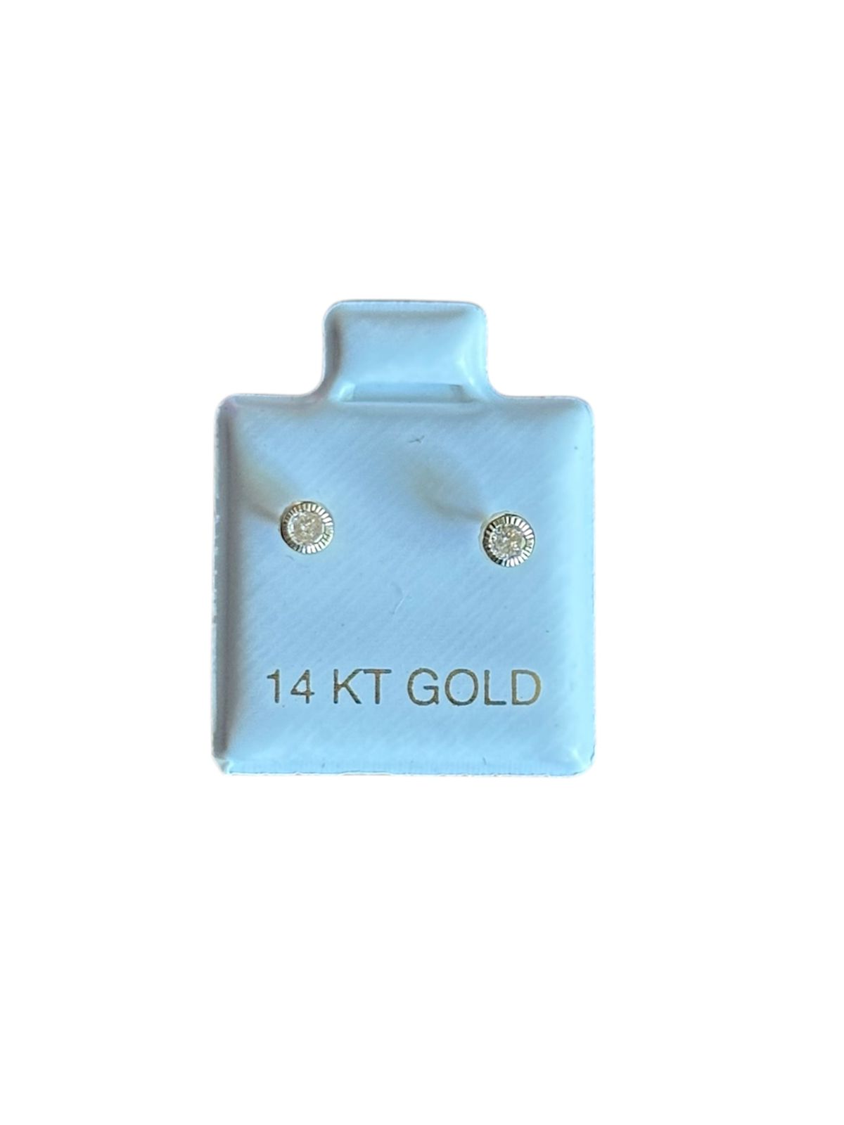 Puntitos soleil en Oro de 14 kilates – Aretes de rosca
