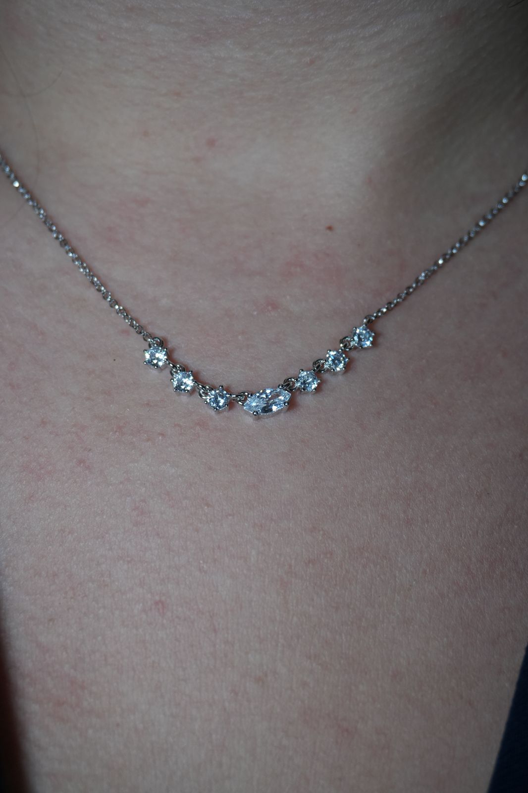 Collar de Plata bañado en Rodio
