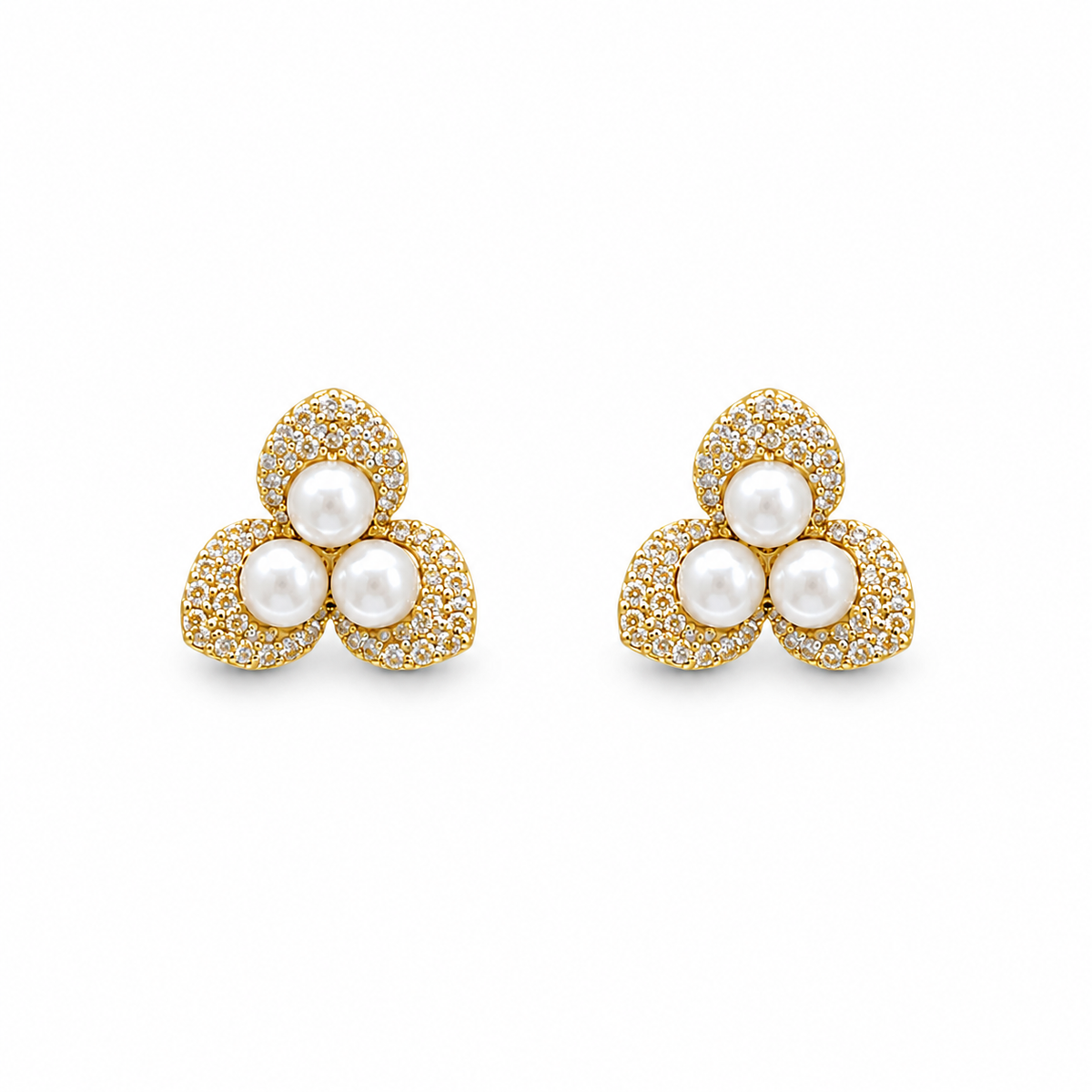 Aretes Fleur Perle
