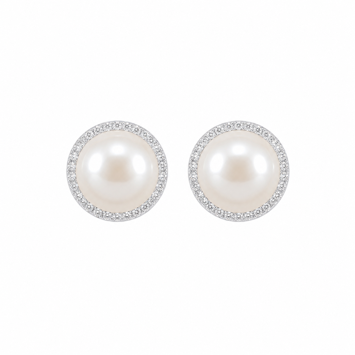 Aretes Pearl Halo