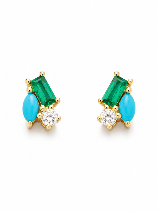 Aretes Emerald Oasis