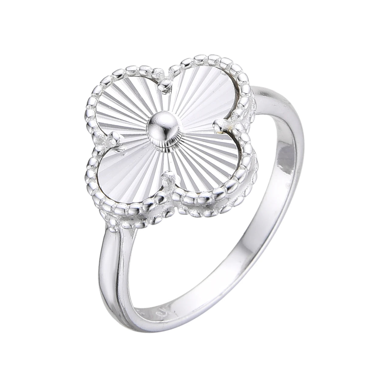 Anillo de Plata tipo VC Clover/Trebol