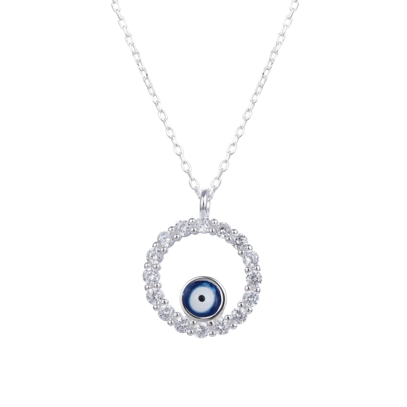 Collar de Plata “protection eye”