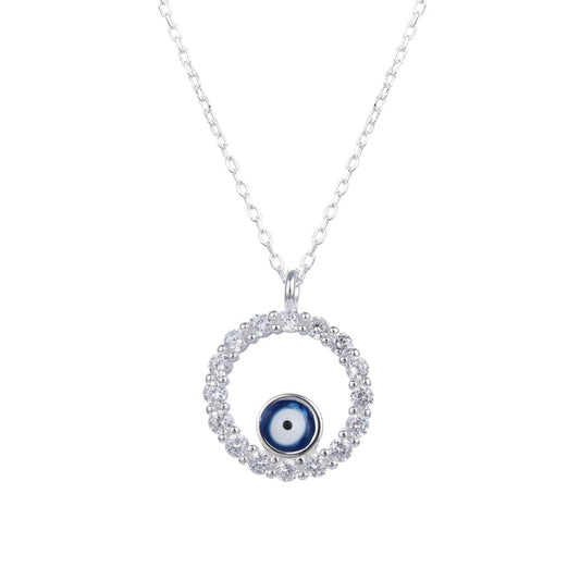 Collar de Plata “protection eye”