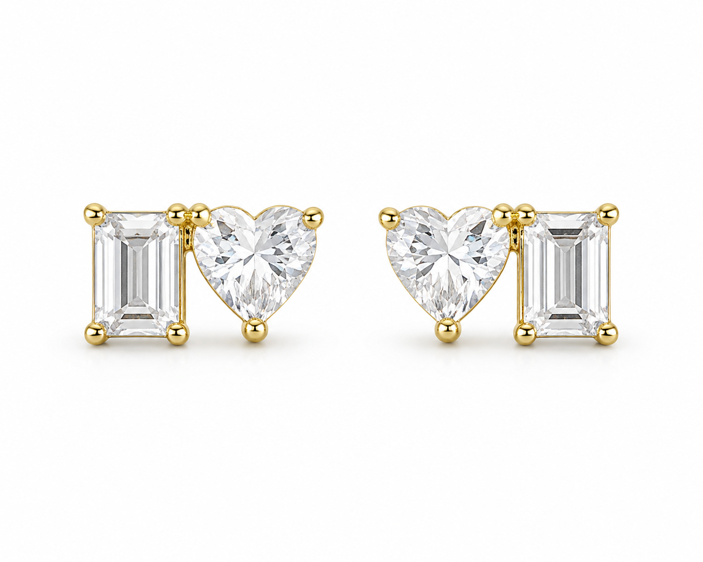 Aretes Toi et Moi Heart