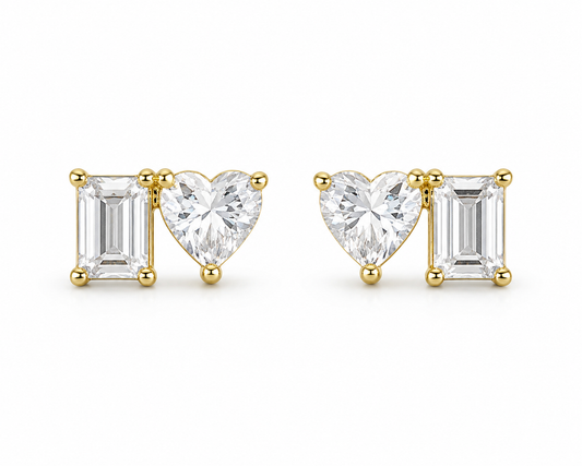 Aretes Toi et Moi Heart