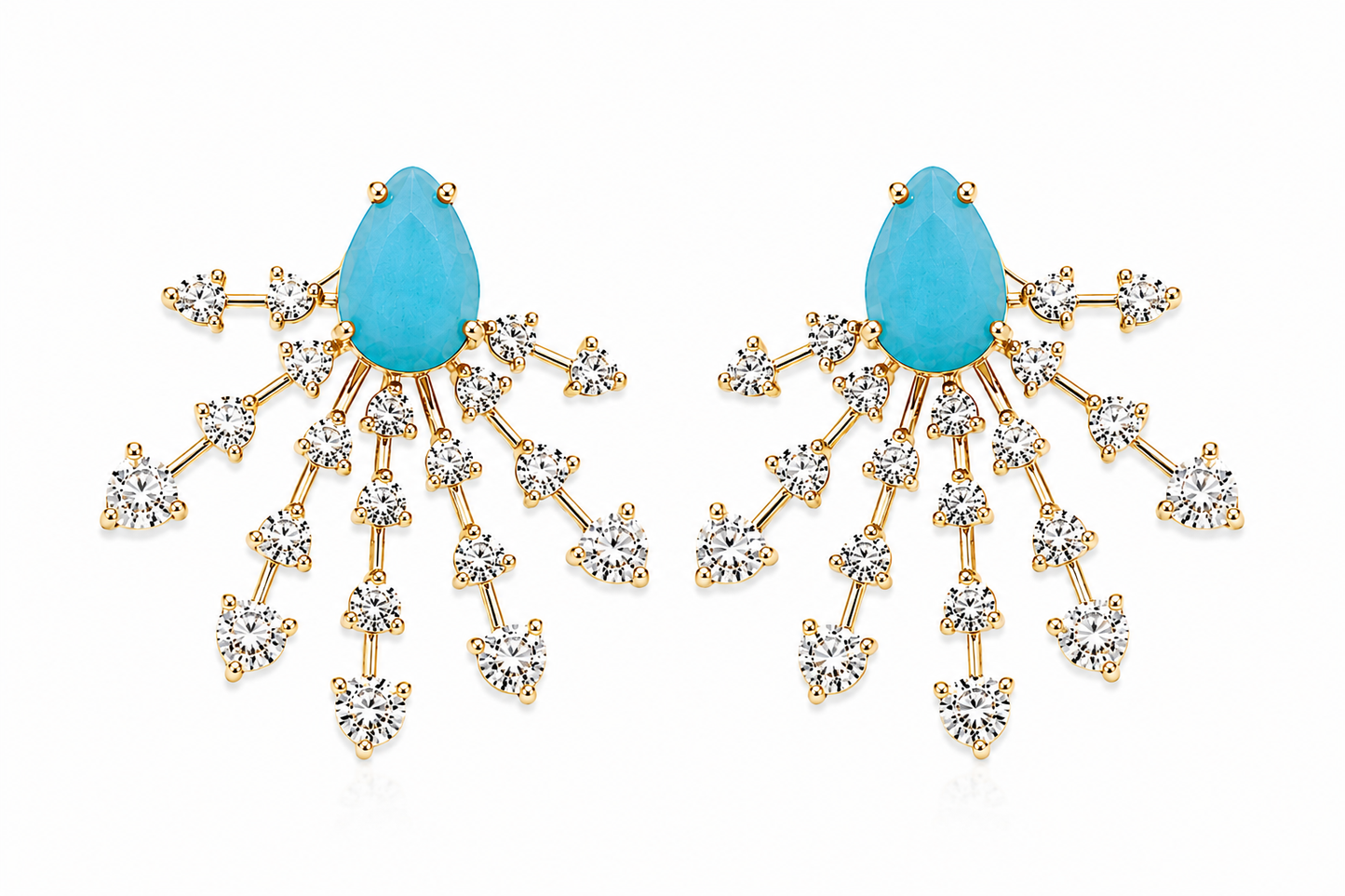 Aretes Turquesa Radiante