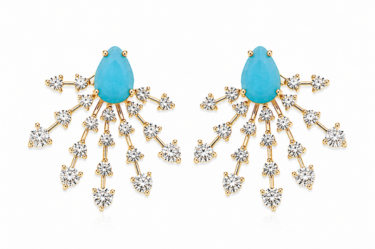 Aretes Turquesa Radiante