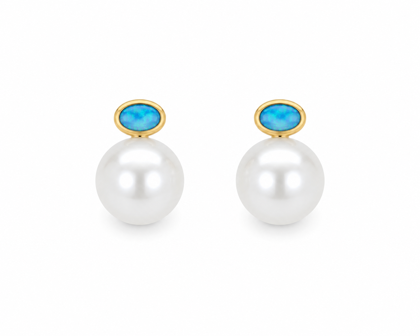Aretes Perla Opalina