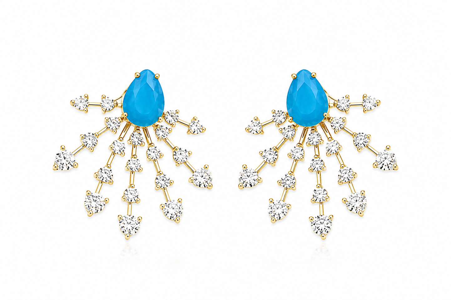 Aretes Turquesa Radiante