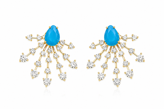Aretes Turquesa Radiante