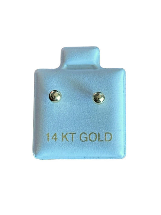 Bolitas Bold en Oro de 14 kilates – Aretes de rosca