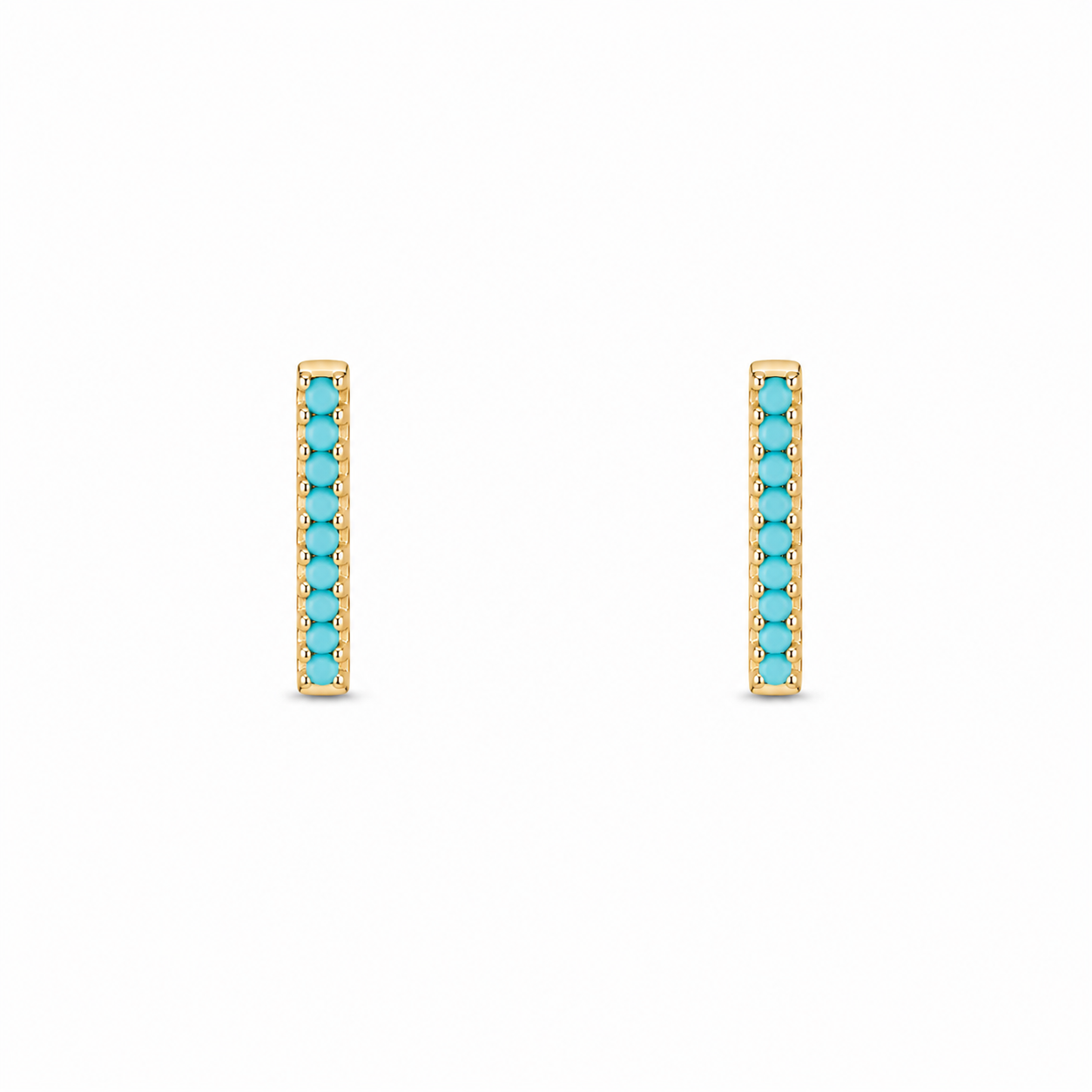 Aretes Turquesa Lineal