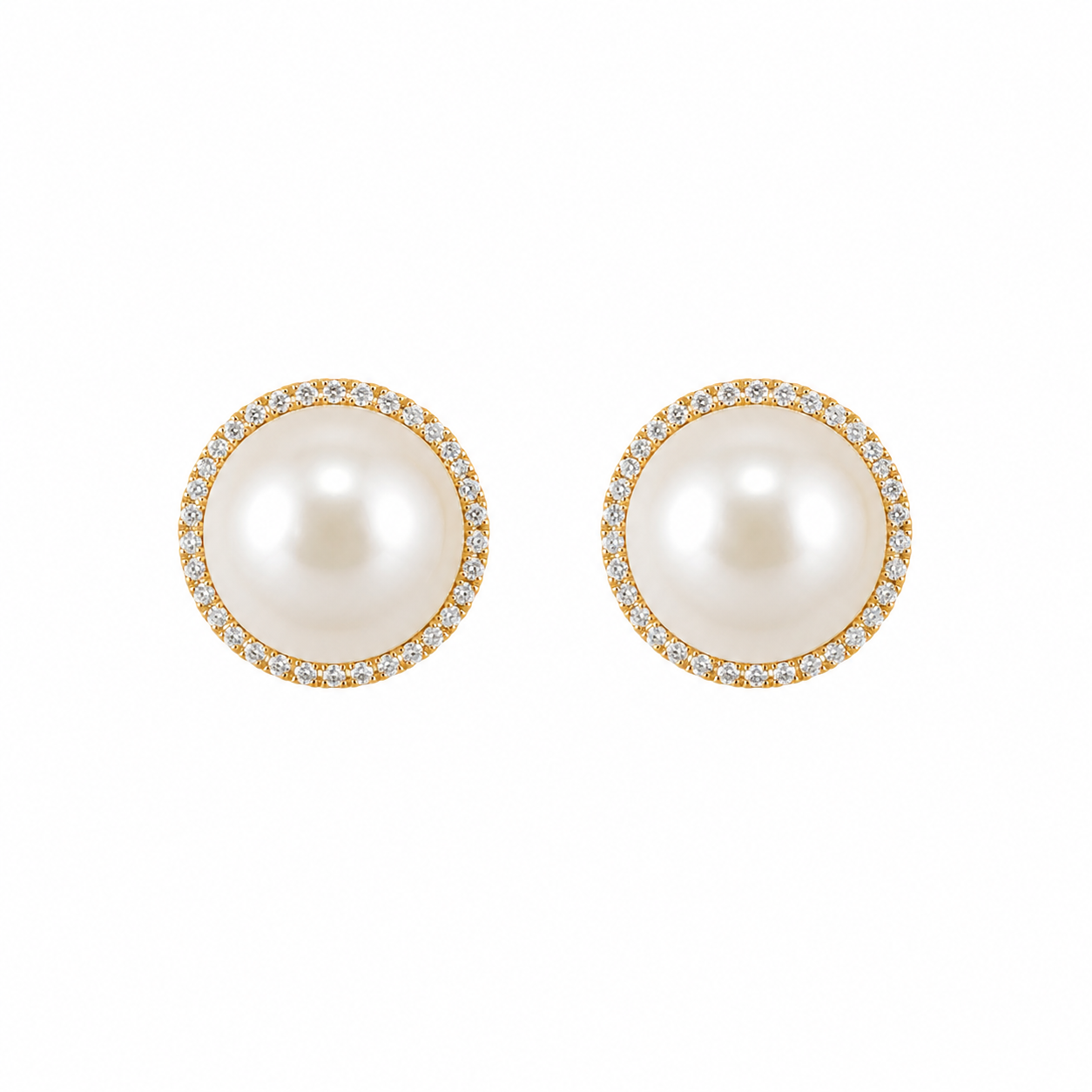 Aretes Pearl Halo