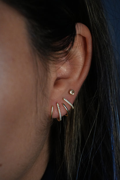 Aretes de Plata bañados en Oro tipo Climbers