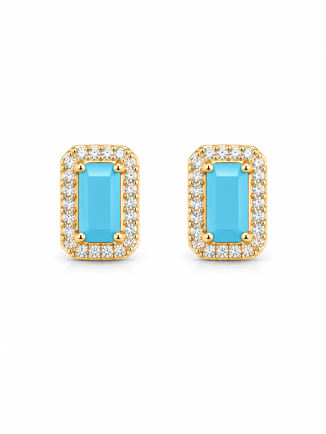 Aretes Turquoise Halo