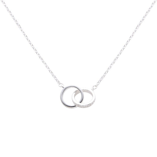 Collar “duo love”  de plata