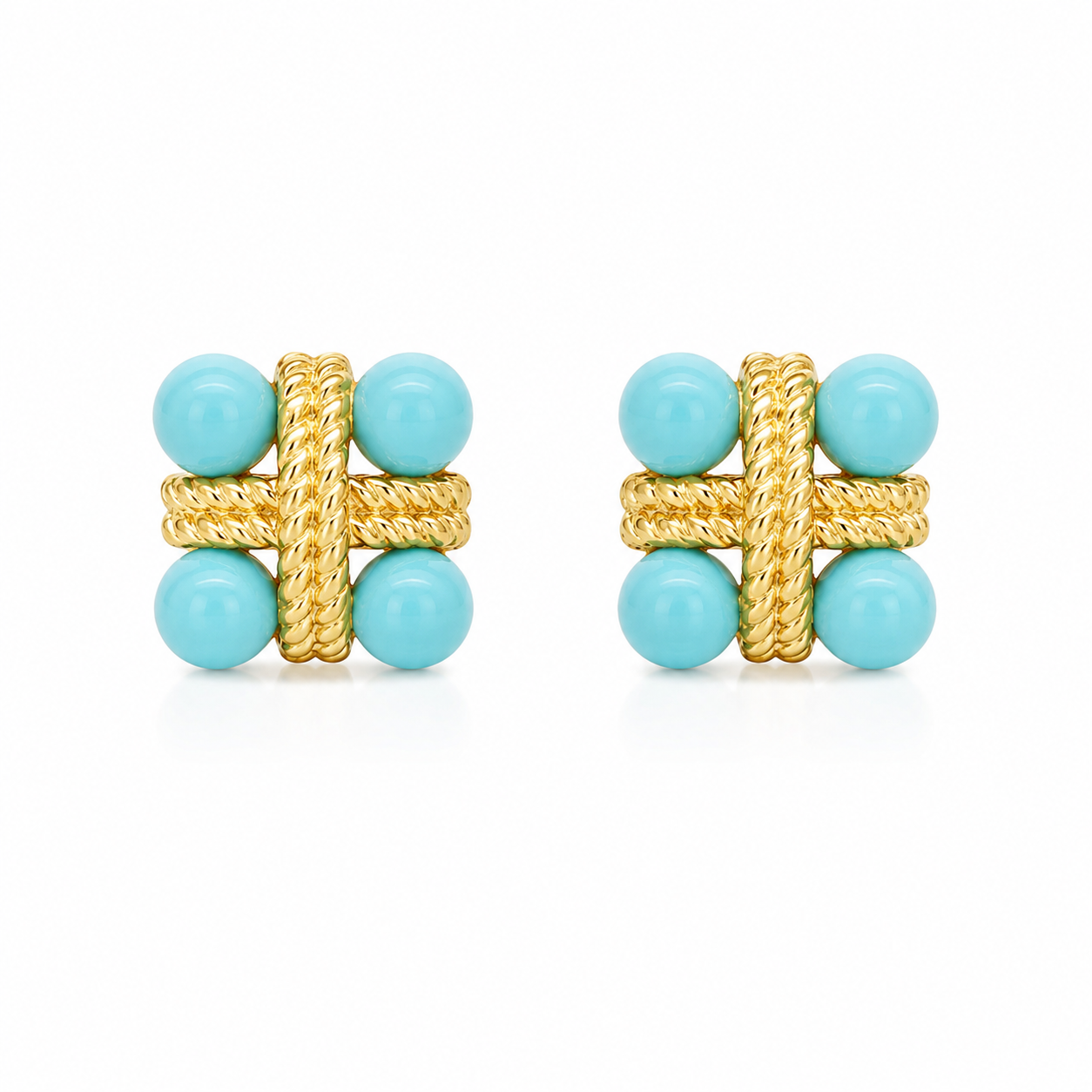 Aretes Turquoise Woven