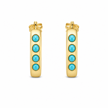 Aretes Turquesa Roma