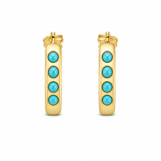 Aretes Turquesa Roma