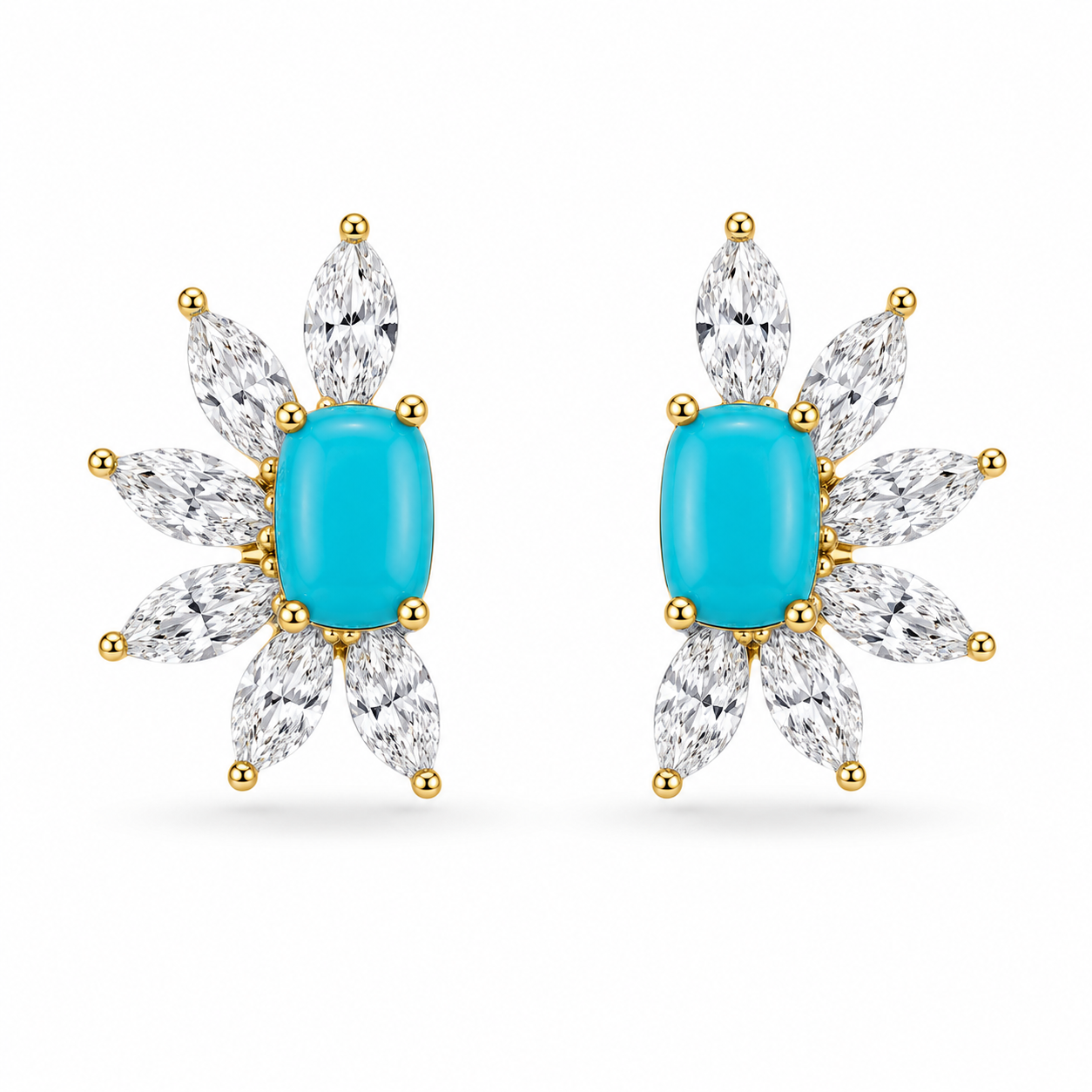 Fiore Azzurro Oro