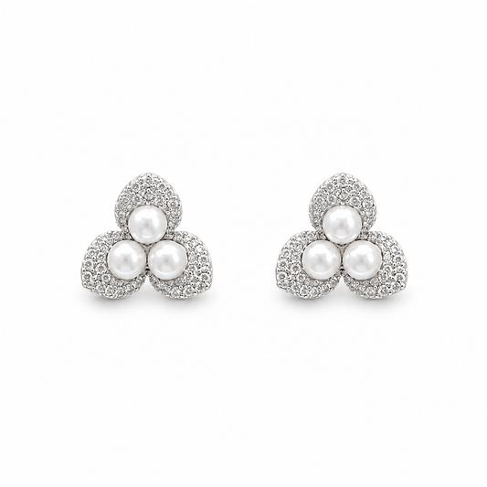 Aretes Fleur Perle