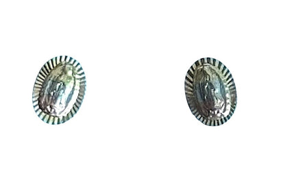 Virgencitas doradas en Oro de 14 kilates – Aretes de rosca