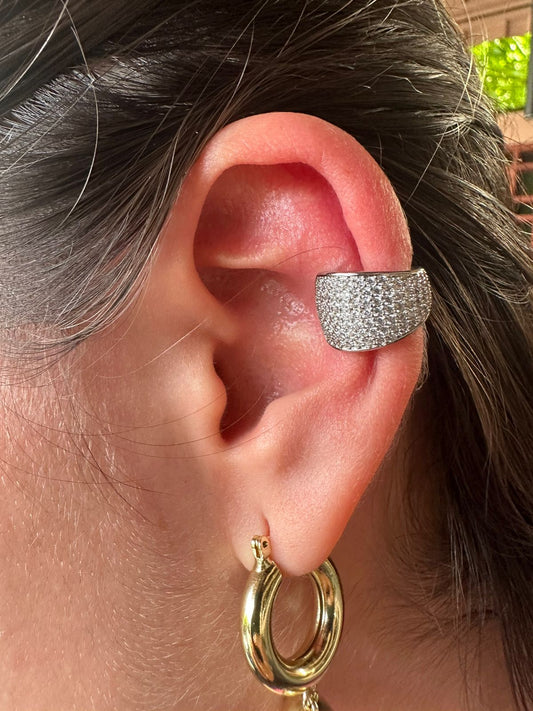 Ear cuff de circones en pave